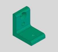 990F-3, Front, Vertical Index Stop, Angle Iron, 3/8 X 2 X 2 X 1 1/2 MAIN