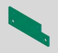 990F-3 Jamb Sub, Center Clamp Plate, Hrs 3/8 X 4 X 11" MAIN