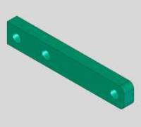 990F-3 Front Section, Spring Bolt Extension Mount, Crs 1/2 X 1 X 4 3/4" MAIN