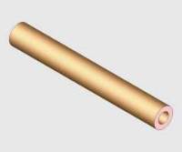 990F-3, Front, Vertical Cylinder Non-Rotator, Brass 3/8 Dia X  2 15/16. 1/4-20 Threads MAIN