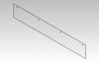 990F-3, Plastic Flap, Clear Vinyl 1/8 X 6 X 24-3/8" MAIN