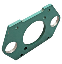 Mfg, 6 Shooter, Carriage Center Plate Gear Box Mount, Aluminum MAIN