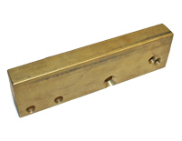 Handler Grabber, Right Guide Wheel Bracket, Brass, 5/8" X 1-1/2" X 5-1/8" MAIN