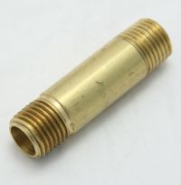 Brass Long Nipple 2 Long 1/4 Male Pipe Thread MAIN