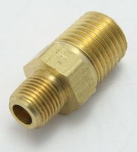 Brass Reducer 1/4 Male to 1/8 Male Pipe Thread MAIN