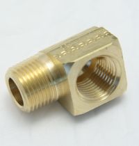 Brass Elbow 90-Degree Street 3/8 Female to 3/8 Male Pipe Thread MAIN