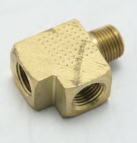 Brass Street Tee 1/4 Female to Female to Male Pipe Thread MAIN