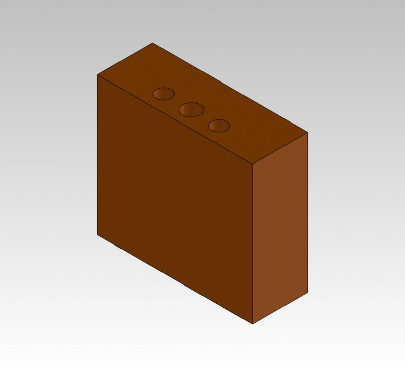 ARCHITECT: LARGE CHIPOUT BLOCK FOR 5/8" RADIUS, RYERTEX 5/8 X 1-3/4 X 1-11/16" (SEE PRINT FOR FINISH LARGE