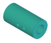 Face, Head, Drive Coupling, FMS, 3/4" Dia. X 1-9/16" MAIN