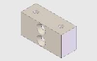 700-C Head, Standard Staging Block, Aluminum 3/4 X 1 X 2" MAIN