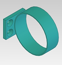 Screw Gun Holder Mount Assembly, Includes spiral wrap encasement & (2) 1/4-20 X 5/8LG FH MAIN