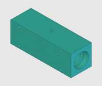 555, Back Section, Cutterhead Housing, Alum Precise Cut, 3 1/2 X 3 1/2 X 10 1/4 MAIN