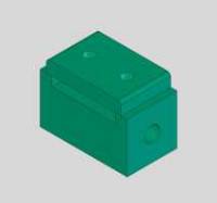 555, Backsection, Spring Block, 1 X 1 X 1-3/4", Weldment MAIN