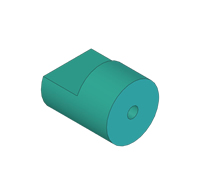 Mfg, 555, Feed Fence, Standoff, FMS, 1-1/4" Dia. X 1-5/8" MAIN