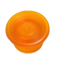 Mushroom Button, Amber, For Illuminated Push Button MAIN