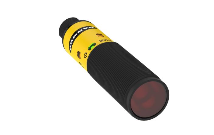 BANNER S182VNRLQ8 18 MM TUBULAR THRUBEAM RECEIVER 24VDC WITH M12 QUICK CONNECT LARGE