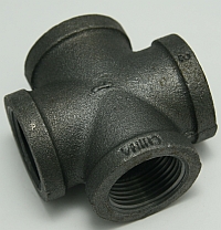 Black Pipe, 1" Cross MAIN