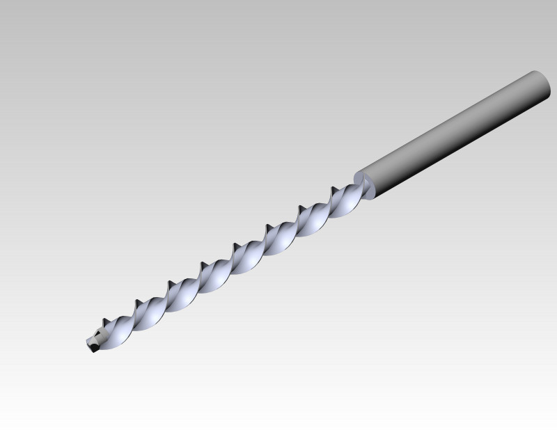 Straight Shank Brad Point, 1/8" Drill, Style No. 13, 1/8" dia. Shank, 2-3/4" OAL. LARGE