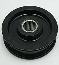 Idler Pulley,Flat Face, 4-3/8" OD, 1" Bore, 1-1/16" Face, 2-1/8" Shaft MAIN