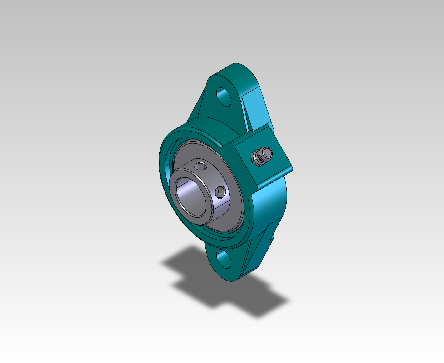 Bearing, FB 260 X 3/4", 2 Hole Mount, Setscrew Locking Relube. MAIN