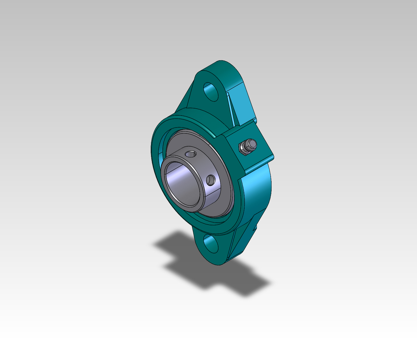 Bearing, FB 260 X 1", 2 Hole Mount, Setscrew Locking Relube. LARGE