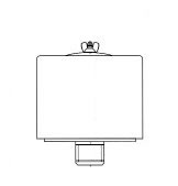 Vacuum Inlet Filter (For Pressure), Gast, 2.00” FPT, AJ126F MAIN
