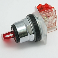 Selector Switch, Non-Illuminated, 2 Position, Red Gloved Hand Knob,Type: K, Size: 30mm, Square D MAIN
