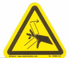 Label, Hand Crush/Pinch Point, 2.25" Base MAIN