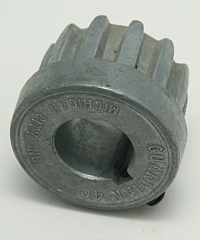 Coupler, Neoprene Gear and Sleeve, Zinc Alloy Hub, 3/8" to 7/8" Bore Range 3/8" to 7/8" Bore Range, MAIN