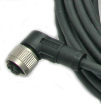 Sensor, Cord M12 Connector 4 Wire DC, 10 Meters cable, 90 Deg Fitting MAIN