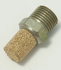 Air, Muffler, 1/8" Thread, Bronze Screen, P-18 MAIN