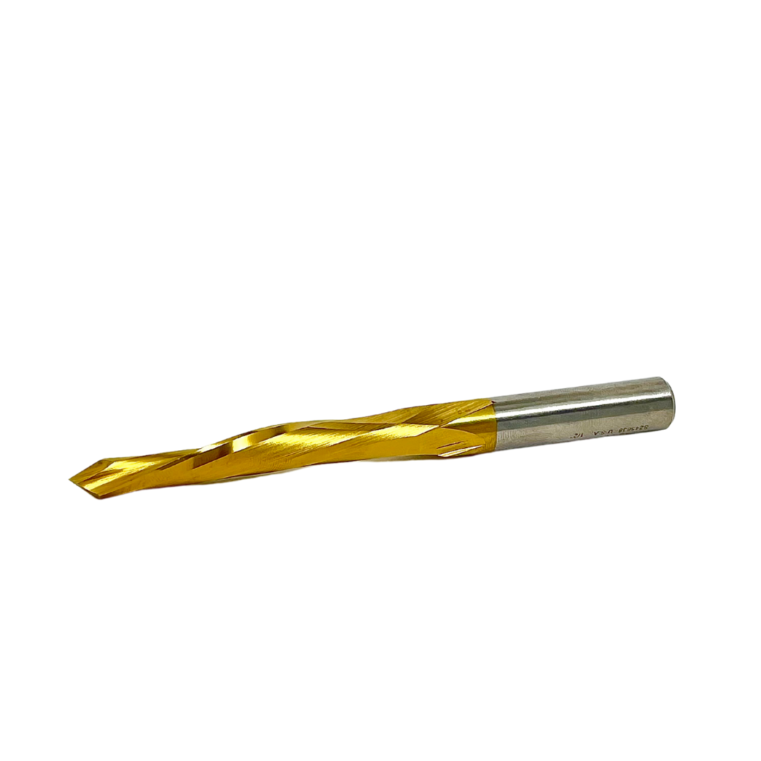 Router Bit, Onsrud 15-53, 1/2" Dia X 3" Cut Edge Gold-Tin Coating 5-1/2" OAL, Door Lite Bits MAIN
