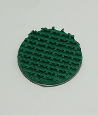 Pad,Green,1-1/2" Dia,3/16" Pic 50 Rough Top Belting MAIN