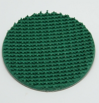 Pad,Green,3" Dia,3/16" Pic 50 Rough Top Belting,For Cylinder Pad MAIN