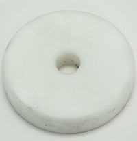 Pad,Delrin,3-1/2" Dia,3/4" Thick,3/4-10 Thread MAIN