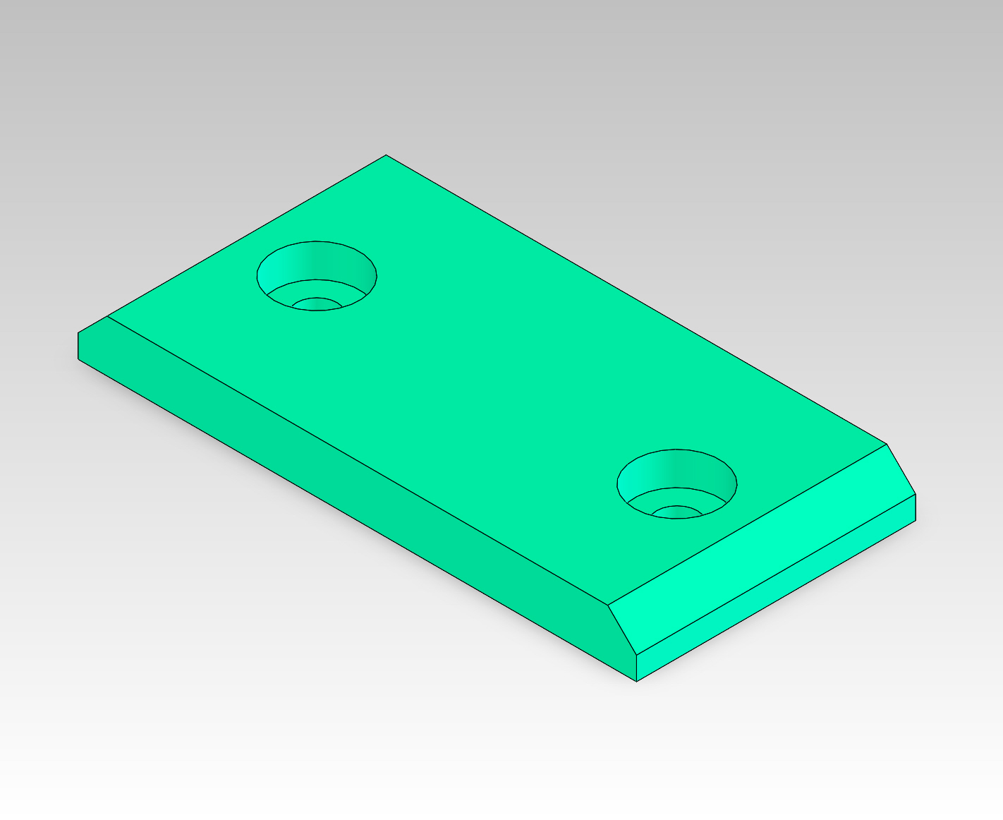 Pad, 60 Duro Green, 3-15/16 X 1-7/8 Molded with Steel Insert. LARGE