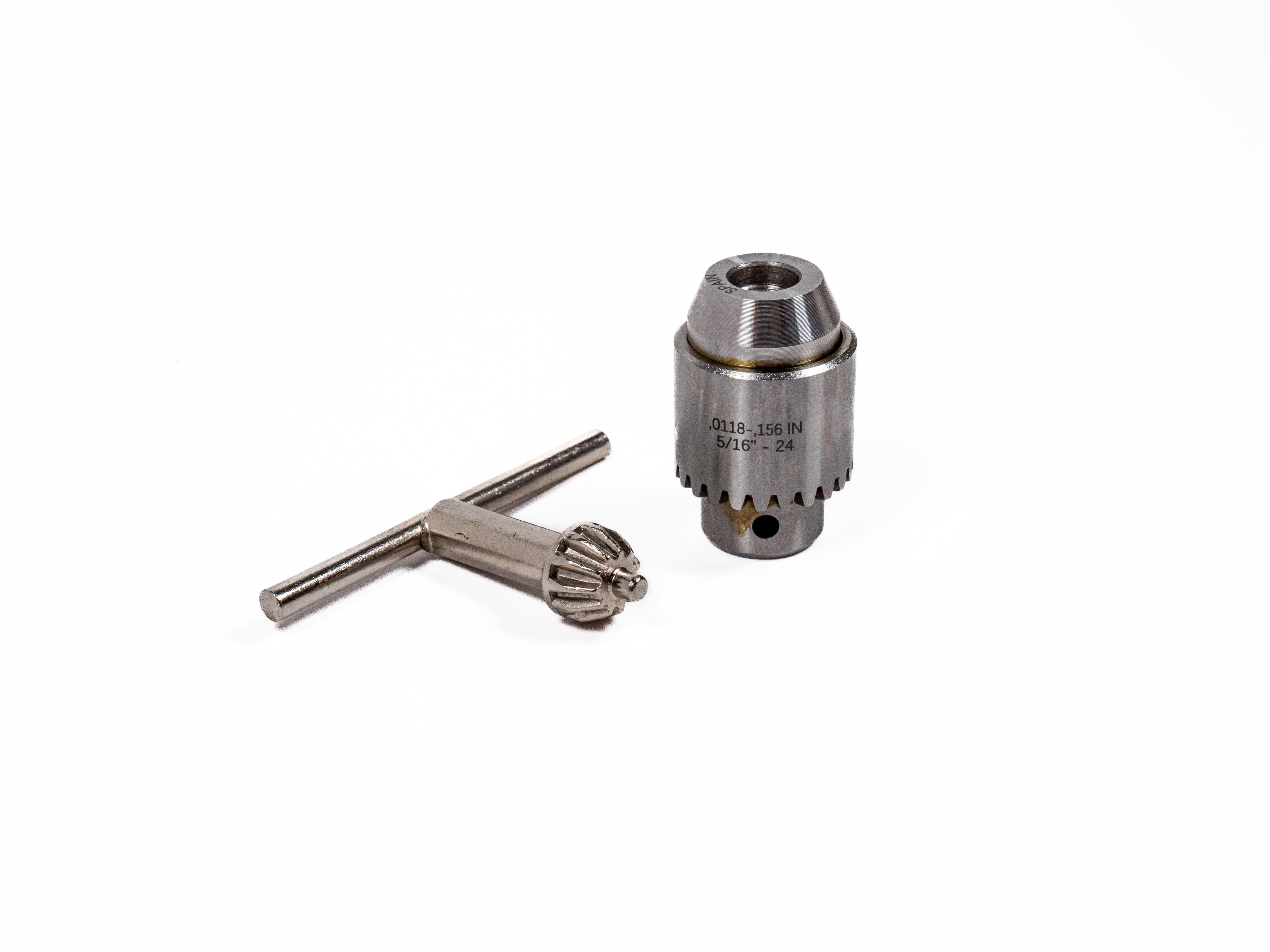 CHUCK, 5/16-24 THREAD MOUNT, 0-5/32 CAPACITY (4909) (PRE DRILL GEAR BOXES) APROX 1/4 INCH LONGER THA THUMBNAIL