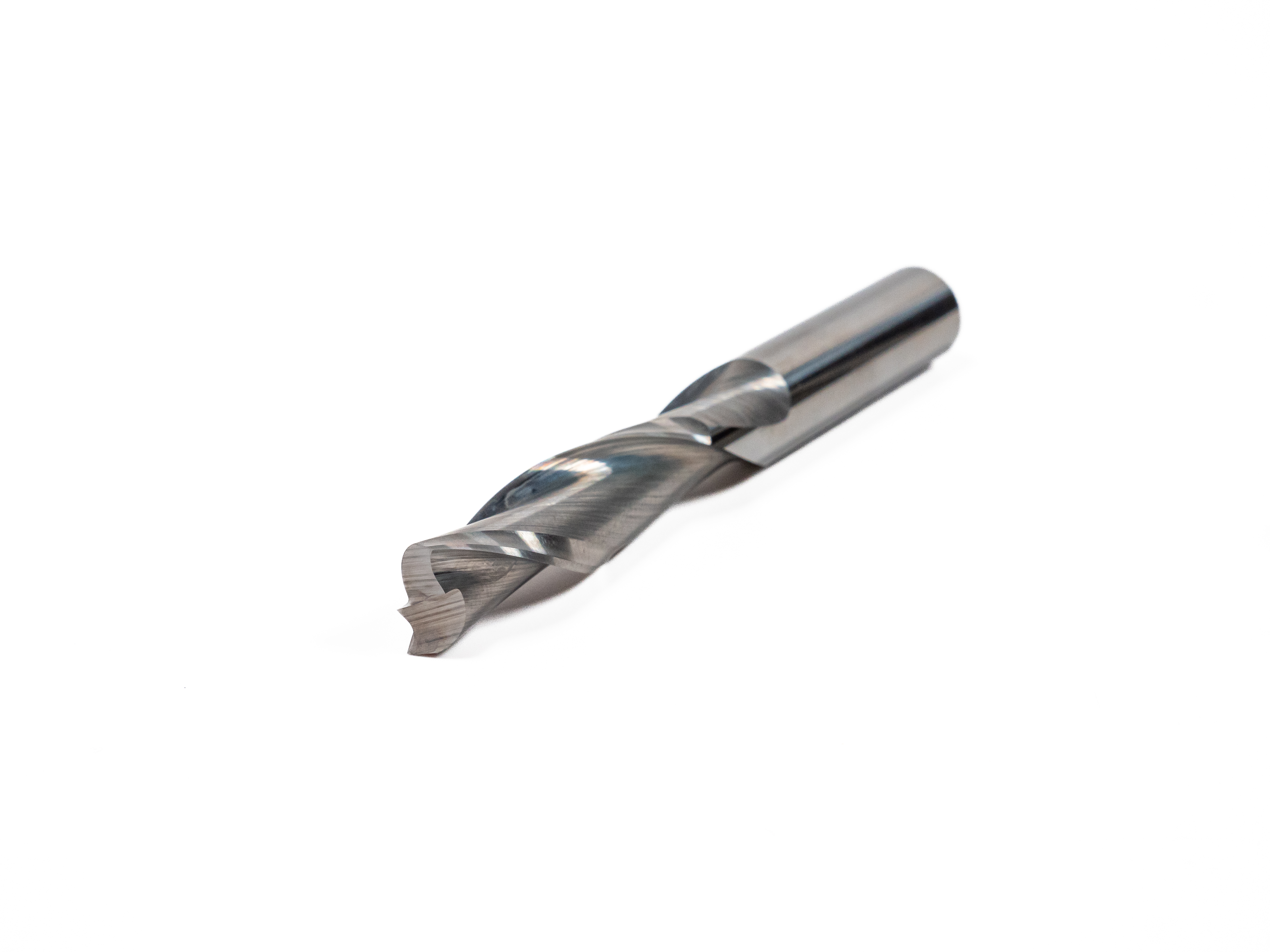 ROUTER BIT, 3/8 DIA X 3/8 SHANK X 3" OAL, 1-1/4" CUTTING LENGTH, DOUBLE EDGE SPIRAL LEFT-HAND DOWN LARGE