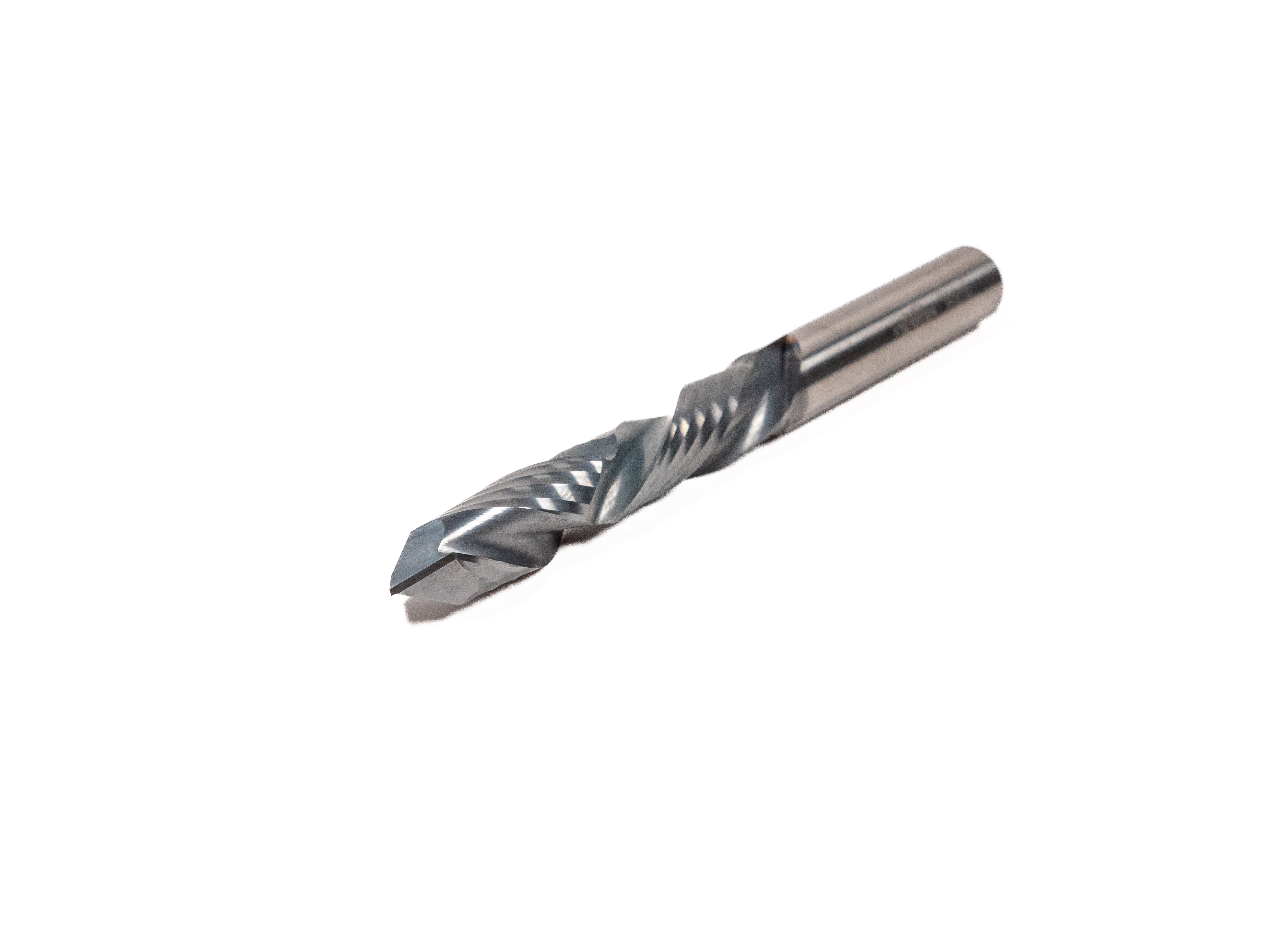ROUTER BIT, 3/8 DIA X 3/8 SHANK X 4" OAL, 2.188 CL, 2 FLUTE COMPRESSION BIT, SOLID CARBIDE. RECOMMEN LARGE