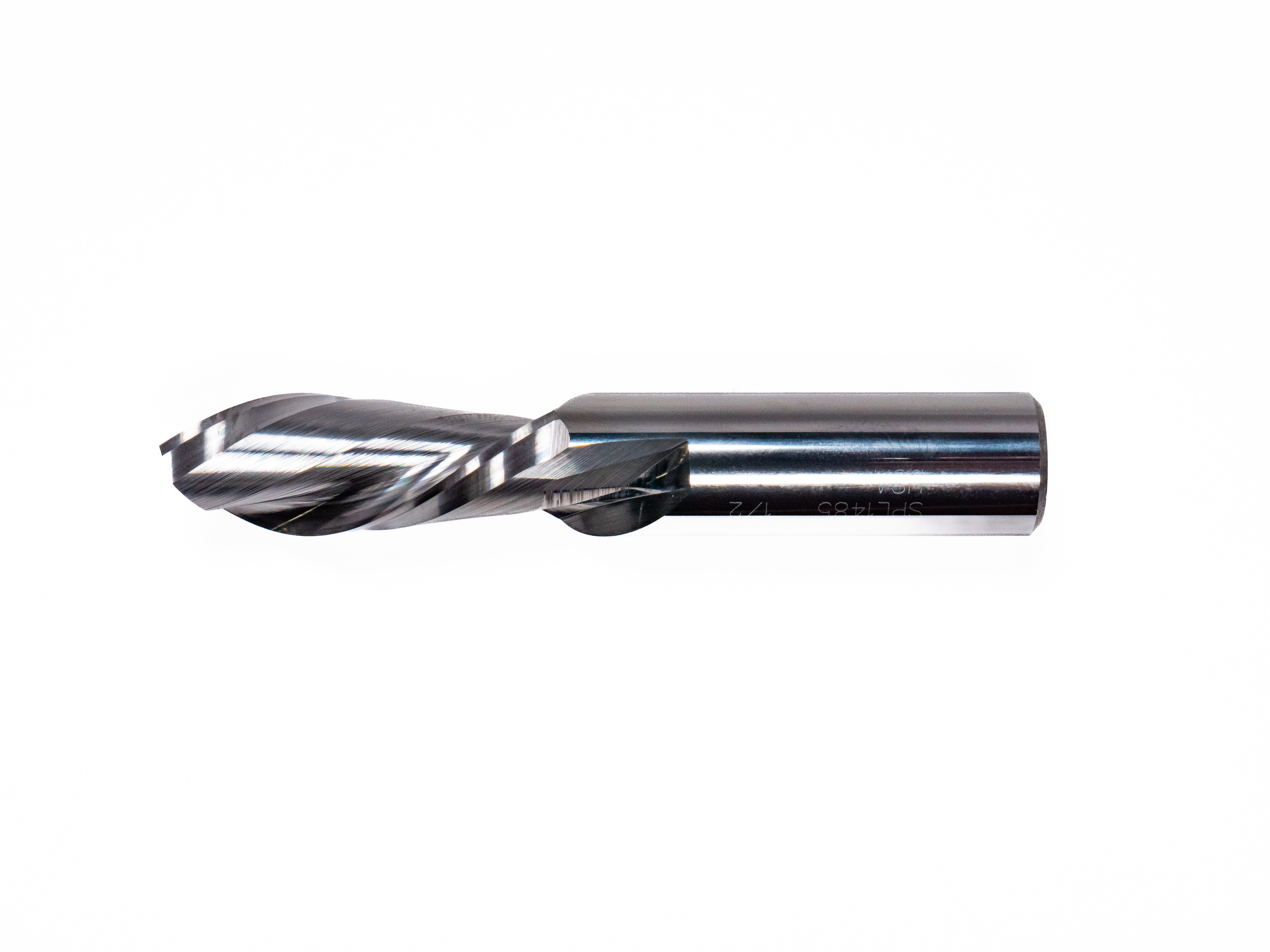 Router Bit, Solid Carbide, 1/2" Dia X 1/2" Shank X 3" OAL X 1-1/4" CL 2 Flute Downcut THUMBNAIL