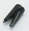 Router Bit, Spin On, 1/2" +.005" Dia, 1/4-28 Thread, Reverse Helix. THUMBNAIL