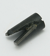 Router Bit, Spin On, 1/2"+.015 Dia, 1/4-28 Thread, Reverse Helix. MAIN