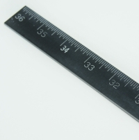 Ruler, Aluminum, 1" Wide X 36" Long, Reads Left to Right MAIN