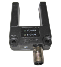 Sensor, SLOT SENSOR WITH M12 CONNECTOR 5 WIRE PHOTO BEAM 10-30 VOLTS DC, BANNER MAIN