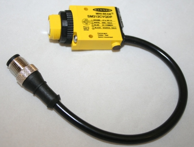CONVERGENT PHOTO BEAM 10-30 VOLTS DC. WITH 6" QUICK DISCONECT M12 PIGTAIL THUMBNAIL