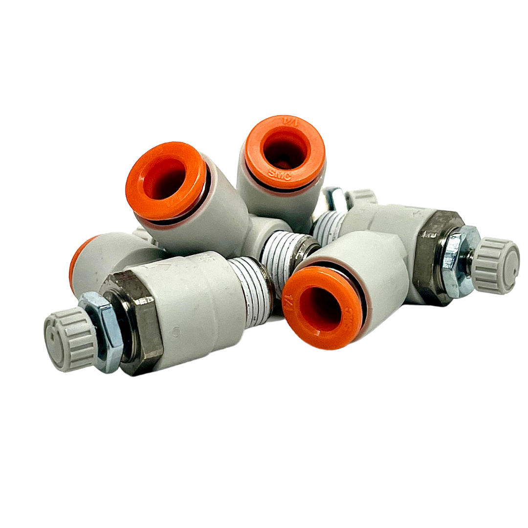 Speed Controller, One-touch Fitting, 1/8 NPT - 1/4" OD, Elbow & Universal Types, NAS2201F-N01-07S MAIN