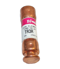 Fuse,Dual Element Time Delay,FRN-R 3 Amp 250VAC or TR3R MAIN