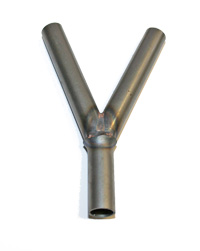 Funnel Tube, Y Shapes, Used When Machine Has 2 Hoppers, 7/16" ID X 1/2" OD MAIN