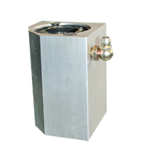 Linear Bearing Block, With Angle Cut, Steel Linear Ball Bearing, 1" Dia., 2 Seals & Zirk Fitting MAIN