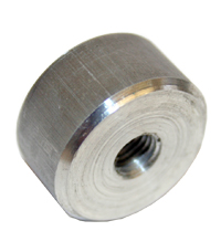 Pad, Aluminum 1" Dia X 1/2" 5/16 NF Thread MAIN
